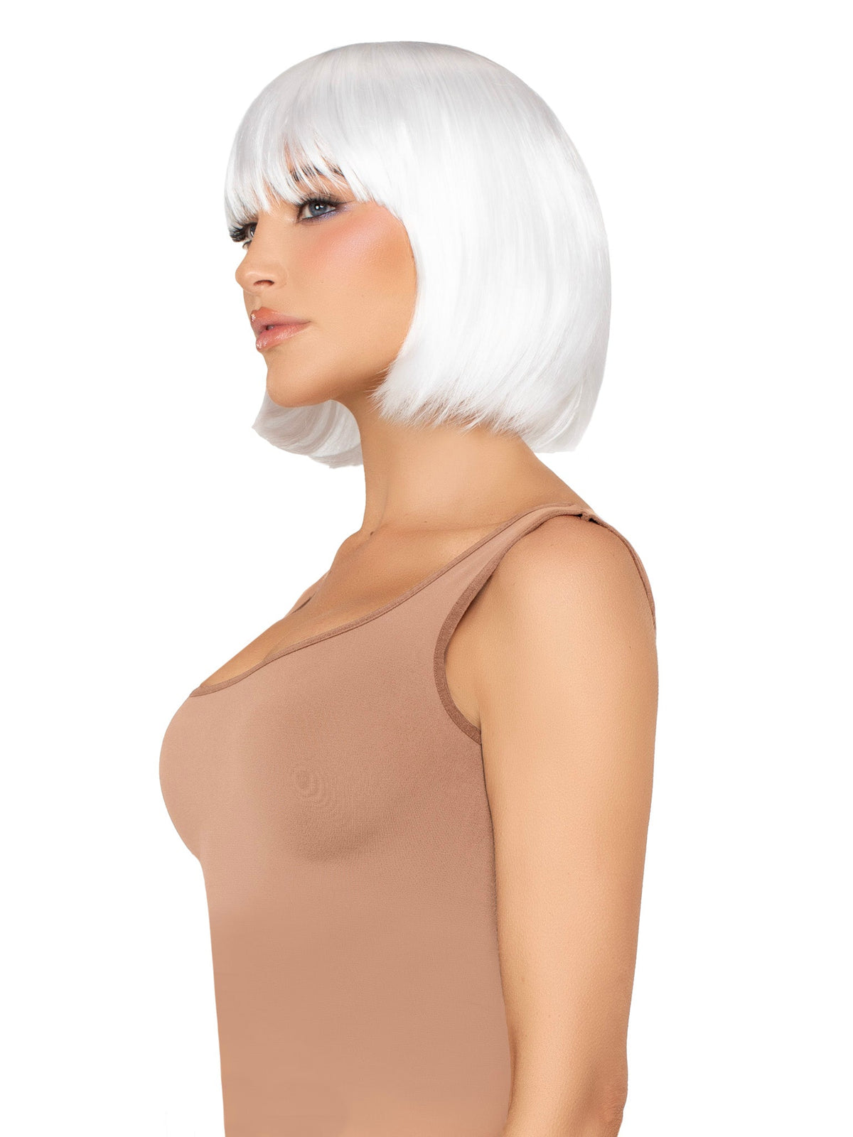 13" Pearl Short Natural Bob Wig - A2834     00222