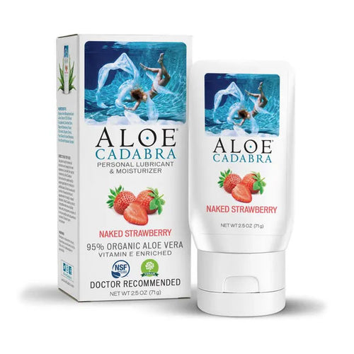 ALOE CADABRA ORGANIC LUBE STRAWBERRY 2.5 OZ - AC240115