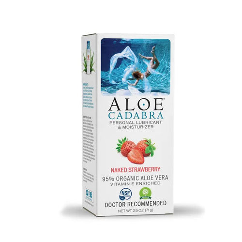 ALOE CADABRA ORGANIC LUBE STRAWBERRY 2.5 OZ - AC240115