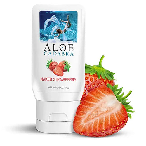 ALOE CADABRA ORGANIC LUBE STRAWBERRY 2.5 OZ - AC240115