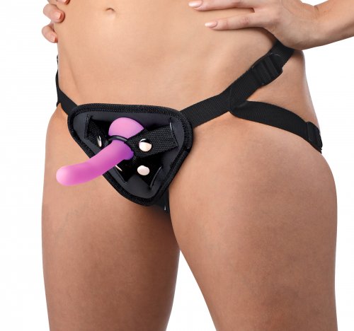STRAP U DOUBLE-G DELUXE VIBRATING SILICONE STRAP ON KIT - XRAF379