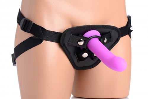 STRAP U DOUBLE-G DELUXE VIBRATING SILICONE STRAP ON KIT - XRAF379
