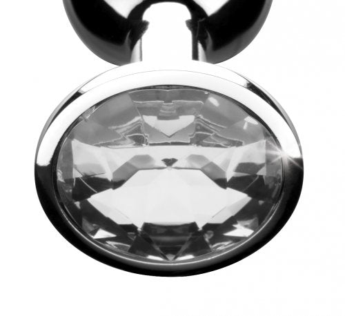 BOOTY SPARKS CLEAR GEM SMALL ANAL PLUG - XRAF632S