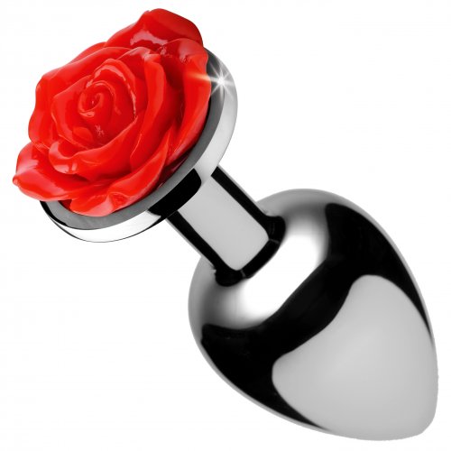 BOOTY SPARKS RED ROSE ANAL PLUG MEDIUM - XRAF634M