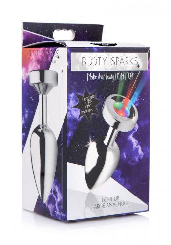 BOOTY SPARKS LIGHT UP LARGE ANAL PLUG - XRAG173L