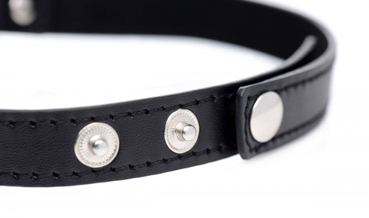 MASTER SERIES DARK HEART CHROME HEART BLACK CHOKER - XRAG249BK
