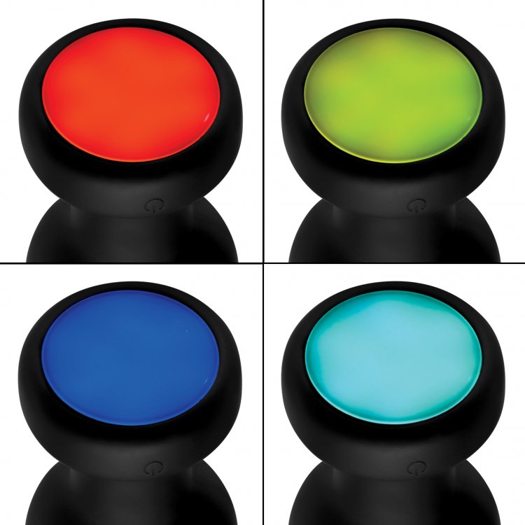 BOOTY SPARKS SILICONE LED PLUG VIBRATING MEDIUM - XRAG253M