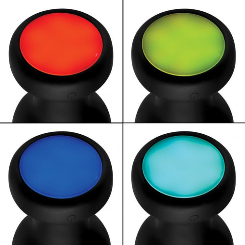 BOOTY SPARKS SILICONE LED PLUG VIBRATING MEDIUM - XRAG253M