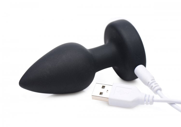 BOOTY SPARKS SILICONE LED PLUG VIBRATING SMALL - XRAG253S