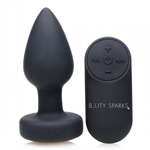 BOOTY SPARKS SILICONE LED PLUG VIBRATING SMALL - XRAG253S