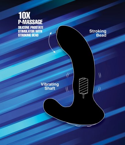 ALPHA-PRO 10X P-MASSAGE MOVING BEAD PROSTATE STIMULATOR - XRAG268