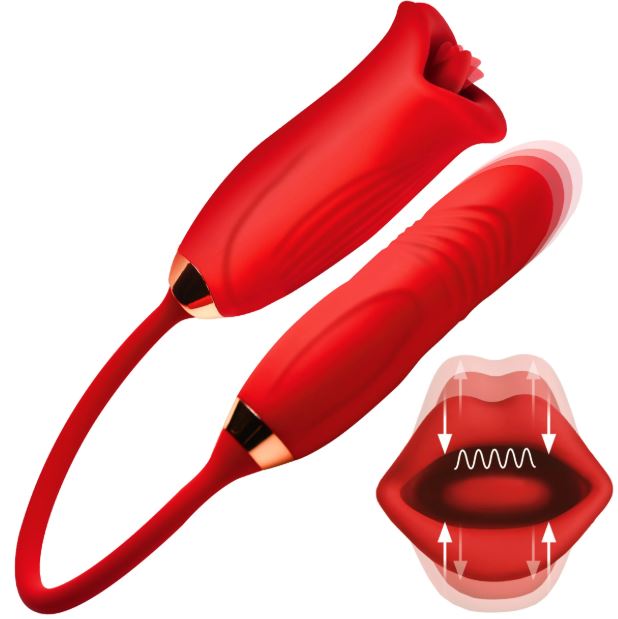 LG MAGIC KISS CLIT STIM W/ THRUSTING VIBE - XRAH421