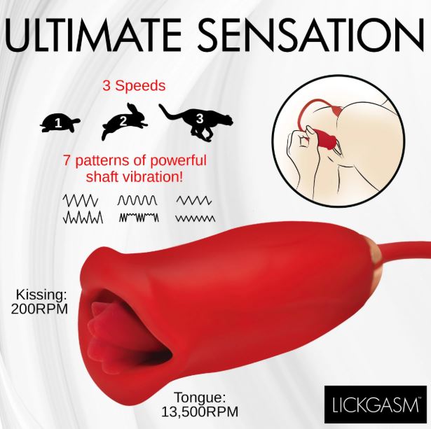 LG MAGIC KISS CLIT STIM W/ THRUSTING VIBE - XRAH421