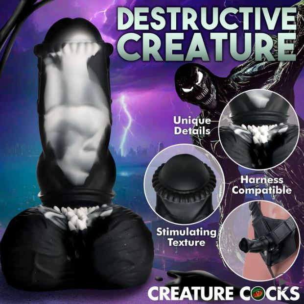 CREATURE COCKS VENOM SILICONE DILDO - XRAH473