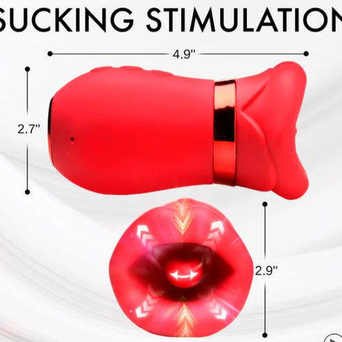 KISS ME MORE KISSING SUCKING & VIBRATING CLITORAL STIMULATOR - XRAH486