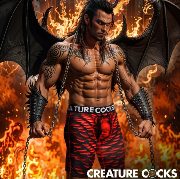 CREATURE COCKS UNDERWEAR HORNY DEVIL X-LARGE - XRAH731XL
