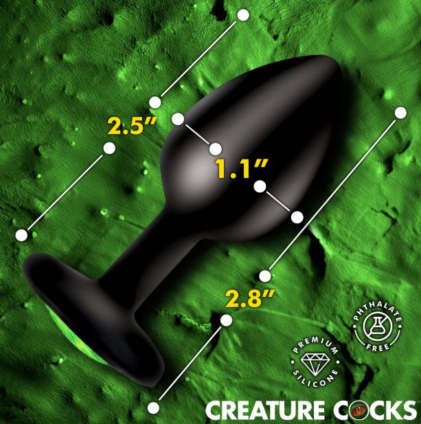 CREATURE COCK CREATURE EYE SILICONE BUTT PLUG SMALL - XRAH735S