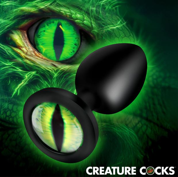 CREATURE COCK CREATURE EYE SILICONE BUTT PLUG SMALL - XRAH735S