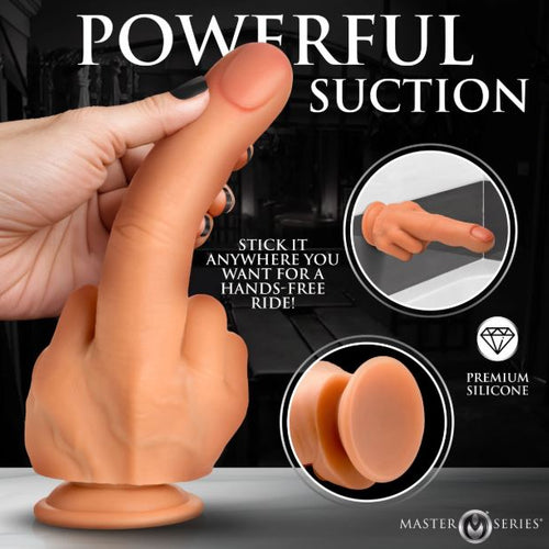 MASTER SERIES THE FINGER SILICONE DILDO - XRAH758