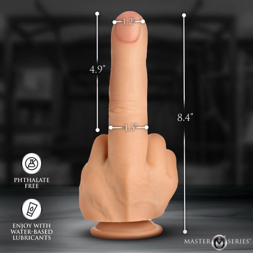 MASTER SERIES THE FINGER SILICONE DILDO - XRAH758