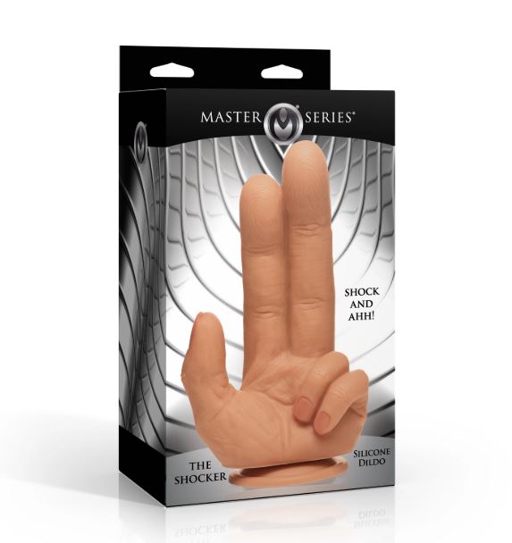 MASTER SERIES THE SHOCKER SILICONE DILDO - XRAH780