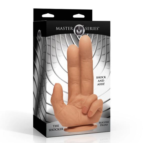MASTER SERIES THE SHOCKER SILICONE DILDO - XRAH780