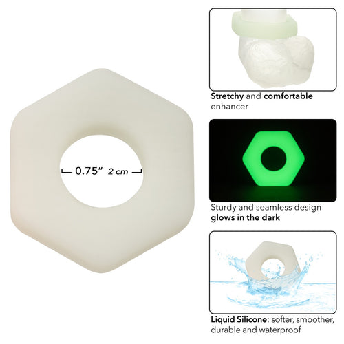 ALPHA PROLONG SEXAGON RING GLOW IN THE DARK - SE149173