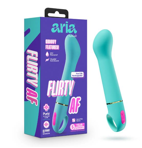ARIA FLIRTY AF 2.0 VIBE TEAL RECHARGEABLE - BN22922