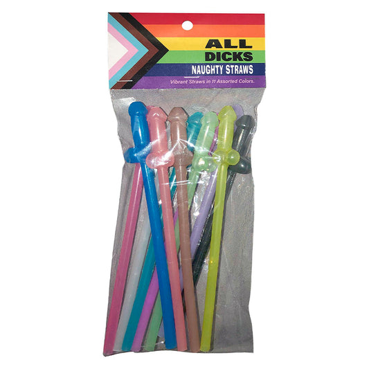 All Dicks Naughty Straws-Pinkfoxxx