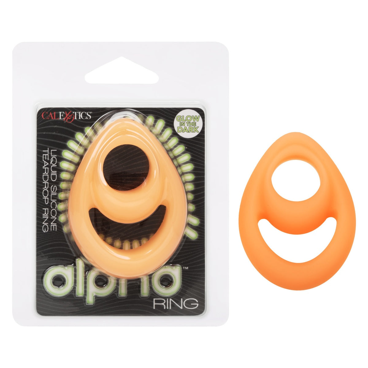 ALPHA LIQUID SILICONE TEARDROP GLOW IN THE DARK - SE149230