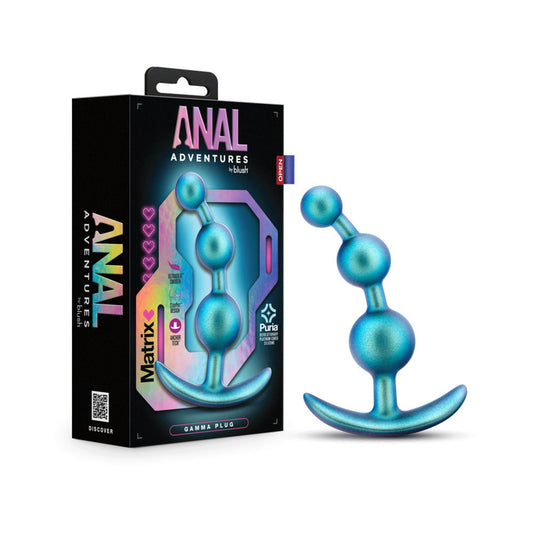 Anal Adventures Matrix Gamma Plug Neptune Teal-Pinkfoxxx