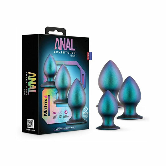 Anal Adventures Matrix Metaverse Plug Kit Dark Millenia-Pinkfoxxx
