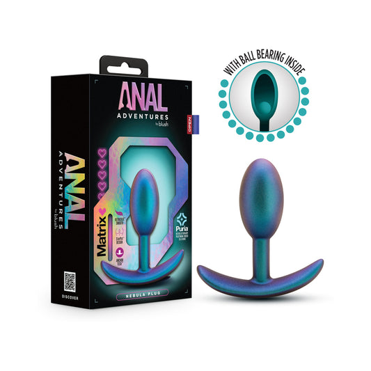 Anal Adventures Matrix Nebula Plug Lunar Blue-Pinkfoxxx