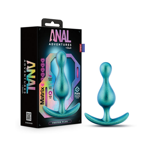 Anal Adventures Matrix Photon Plug Neptune Teal-Pinkfoxxx
