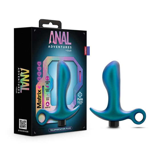 Anal Adventures Matrix Teleportation Plug Lunar Blue-Pinkfoxxx