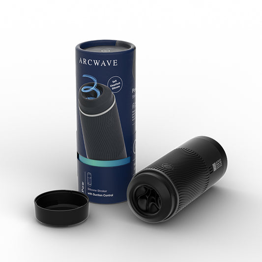 Arcwave Pow Silicone Stroker with Suction Control Black-Pinkfoxxx