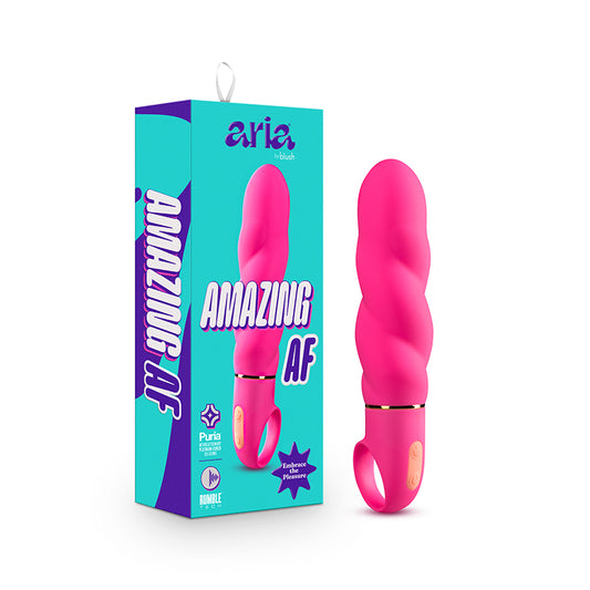 Aria Amazing AF Silicone Vibrator Fuchsia-Pinkfoxxx
