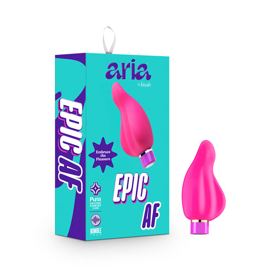 Aria Epic AF Rechargeable Silicone Mini Vibrator Fuchsia-Pinkfoxxx