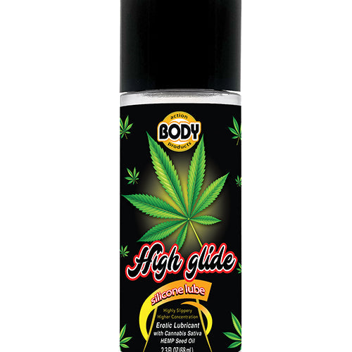 HIGH GLIDE EROTIC LUBRICANT 2.3 OZ BOTTLE - BAHG20