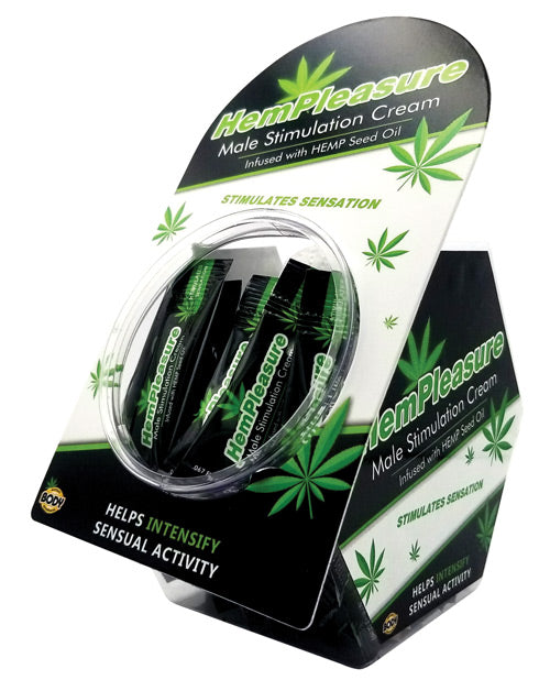 HEMPLEASURE FOR MEN SAMPLE PACKET 50 PC FISHBOWL DISPLAY - BAHMPFMSPDJ