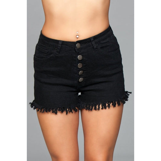 J9 Fringed Button Up Shorts