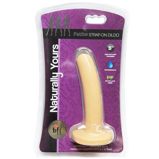 BFF Naturally Yours Petite Strap-On Dildlo White 5in.-Pinkfoxxx