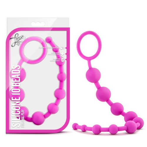 LUXE SILICONE 10 BEADS PINK - BN11000