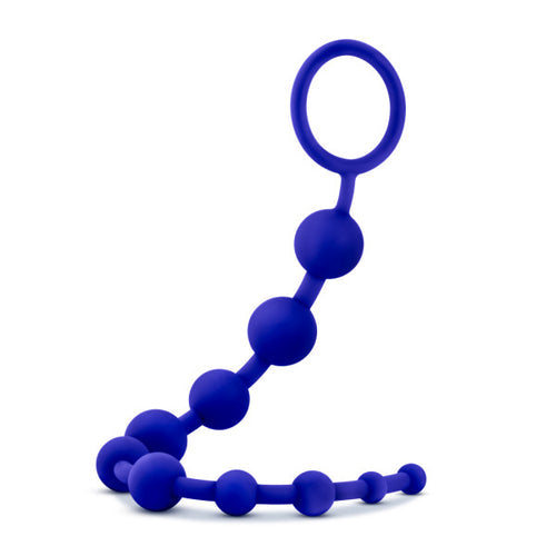 LUXE SILICONE 10 BEADS INDIGO BLUE - BN11002