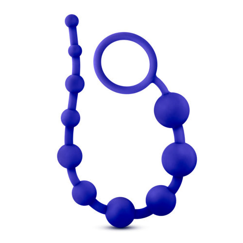 LUXE SILICONE 10 BEADS INDIGO BLUE - BN11002