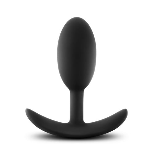 LUXE WEARABLE VIBRA SLIM PLUG MEDIUM BLACK - BN11865