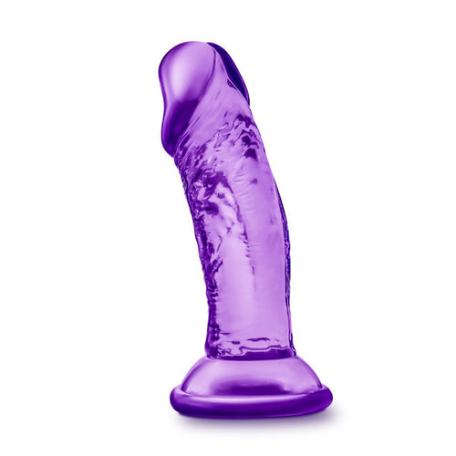 B YOURS SWEET N SMALL 4IN DILDO W/ SUCTION CUP PURPLE - BN13621