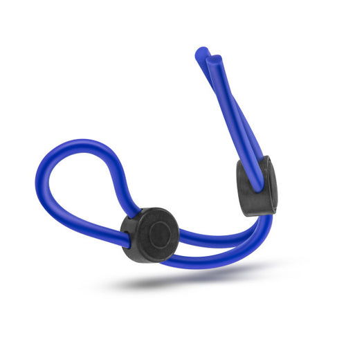 STAY HARD SILICONE DOUBLE LOOP COCK RING BLUE - BN32092