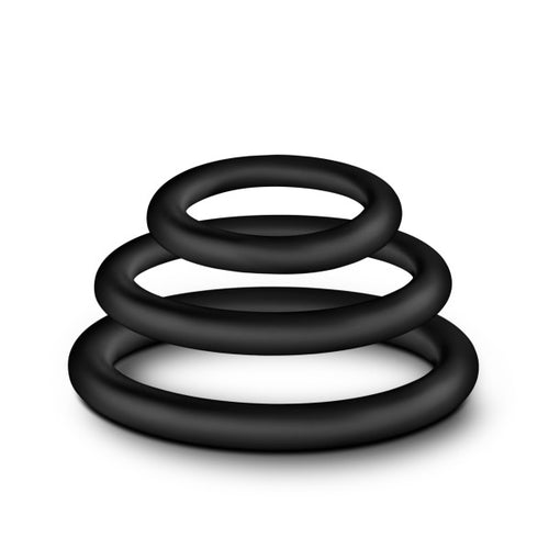 PERFORMANCE VS4 PURE PREMIUM SILICONE COCKRING SET BLACK - BN370815