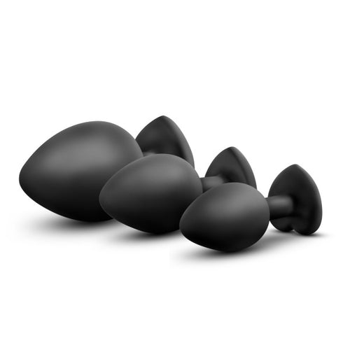 LUXE BLING PLUGS TRAINING KIT BLACK W/RED GEMS - BN395825